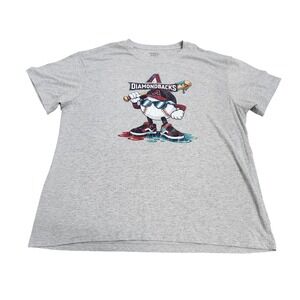 Athletic Works Mens Arizona Diamondbacks Graphic T-Shirt Gray XL 15256